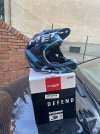 Casco integrale met parachute