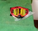 Nuova!maschera100%(tg.Uni) Redfire-racecraft2 LentiAntifog/Uv