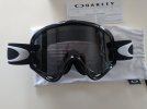 Maschera Oakley O Frame MX Jet Black con lenti Dark Grey