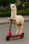 un'alpaca su monopattino.png